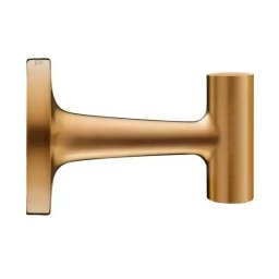 Agatatoare prosop Duravit, Towel hook Starck T, brushed bronze, montare pe perete, fixare ascunsa, bronz mat