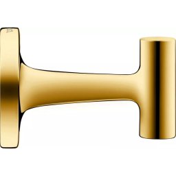 Agatatoare prosop Duravit, Towel hook Starck T, polished gold, montare pe perete, fixare ascunsa, auriu lucios