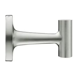 Agatatoare prosop Duravit, Towel hook Starck T, brushed stainless steel, montare pe perete, fixare ascunsa, crom
