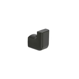 Agatatoare prosop Roca, Gama Tempo, montare pe perete, metalic, titanium black, negru
