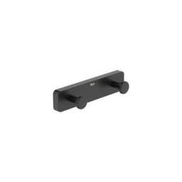 Agatatoare prosop Roca, Gama Sonata, dublu, montare pe perete, metalic, 140x32x36, negru