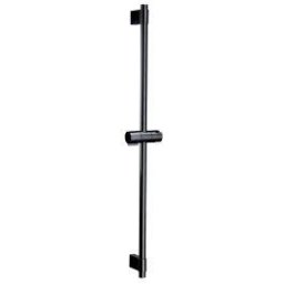 Bara de dus Roca, Gama Sensum, suport para mobil, 80cm, universala, titanium black, negru