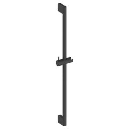Bara de dus Duravit, Shower rail 700mm, 700mm, suport para dus ajustabil, negru mat