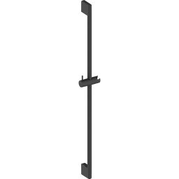 Bara de dus Duravit, Shower rail 900mm, 900mm, suport para dus ajustabil, negru mat