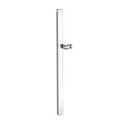 Bara de dus Duravit, Shower rail 800mm chrome/white, 810mm, suport para de dus ajustabila, crom/alb