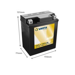 Baterie Moto AGM 12V 6Ah Varta Powersports TX7L-4 / 506014010