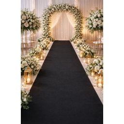 Mocheta Evenimente Belgia PLAT NOIR, Latime 1m, Grosime 1mm, Negru, Marime 100 x 600 cm, Antialergic, Polipropilena, Prezentari, Intalniri oficiale, Terase, Curti