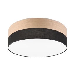 Plafonieră LED SIRJA WOOD LED/36W/230V d. 45 cm negru/stejar