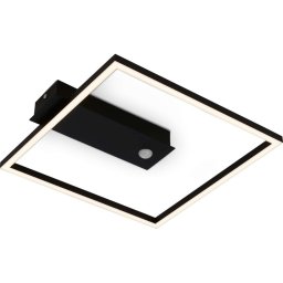 Briloner 3770-015 - Lampă de tavan LED cu senzor FRAME LED/14W/230V 3000K 32x30 cm neagră