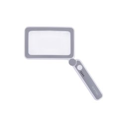 Extol - Lupă pliabilă reîncărcabilă cu iluminare LED reglabilă/650 mAh alb/gri