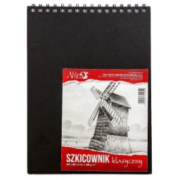 Set 2 x Caiet de Schite cu Hartie Alba, Koh-I-Noor Niki, A4, 80 Sile, Spira