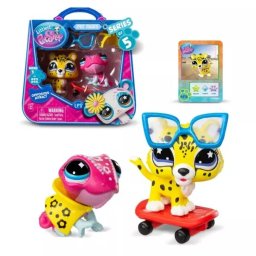 Littlest PetShop: Set figurine de joacă - 2 bucăți, seria 5 - Chill&Chase