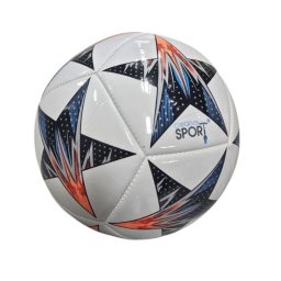 Minge de Fotbal PVC, Marimea 5, Alb cu Stele