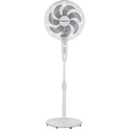 Ventilator cu picior HEINNER HSF-M750M-WH, 3 viteze, 50W, Inaltime ajustabila, inaltime max: 130cm, Alb