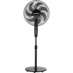 Ventilator cu picior HEINNER HSF-M750D-BK, 3 viteze, 50W, Inaltime ajustabila, inaltime max: 130cm, Negru