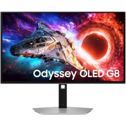 Monitor LED Gaming SAMSUNG Odyssey G8 G80SH LS27HG800SUXEN, 27" UHD QD-OLED, 240 Hz, 0.03 ms, Silver/Black
