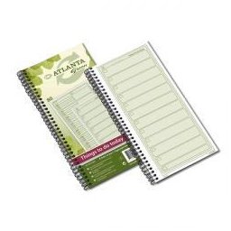 Caiet cu spirala 297 x 140mm, 100 file preprintate (to do), 70g/mp, JALEMA Things to do today