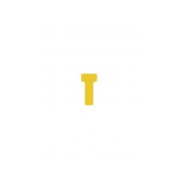 Accesorii birotica JALEMA T-cards, din hartie, 100buc/set, format 1 - (55 x 15mm, top 27mm) - galben
