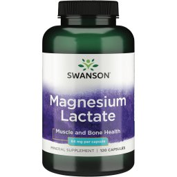 Lactat de Magneziu 84 mg pentru Sistemul Nervos, Muschi si Relaxare - Swanson - 120 capsule