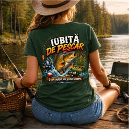 Tricou personalizat , zIubita de pescar, , model funny cu nume
