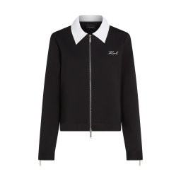 Karl Lagerfeld Hanorac negru / alb