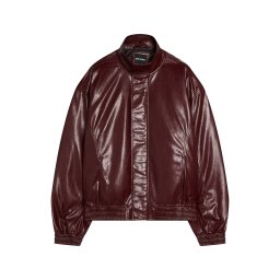 Bershka Geacă de primăvară-toamnă roşu închis