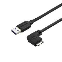 Slim Micro USB 3.0 Cable - M/M - Right-Angle Micro-USB - 0.5m (20in)