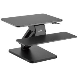 Suport de birou pentru tastatură, monitor sau laptop, arc cu gaz, stand-stat, negru, MC-882
