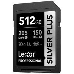 Card memorie Lexar SDXC Professional SILVER Plus 1066x UHS-I/U3/A2/4K R205/W150 (V30) 512GB