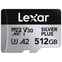 Card memorie Lexar microSDXC Silver Plus 1066x UHS-I/U3/A2/4K R205/W150 (V30) 512GB