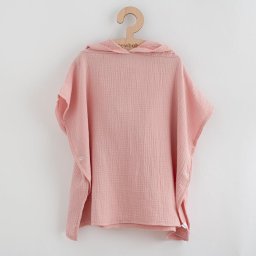 Baby muslin poncho New Baby Feeling pink 50 cm, size S