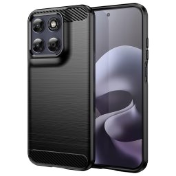 Husa Husa pentru Motorola Moto G87 / G77 / G67 - Techsuit Carbon Silicone - Black