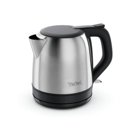 Fierbator Fierbator de apa Tefal Subito Mini KO5S2DE0, 2400 W, 1 L, inox, baza rotativa, oprire automata, filtru detasabil, argintiu & negru