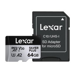 Card memorie Memory card Lexar High-Performance Silver Plus microSDXC 64GB + adapter