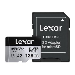 Card memorie Memory card Lexar High-Performance Silver Plus microSDXC 128GB + adapter