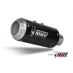 Sistem de evacuare complet MIVV MK3 Black Stainless Steel pentru YAMAHA XSR 125 2022-2024