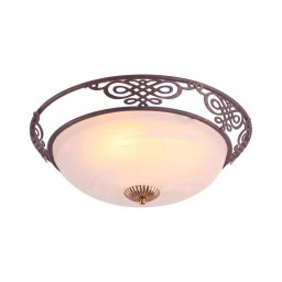 Brilagi - Lampă de tavan FRESCO 3xE27/40W/230V Ø 48 cm maro