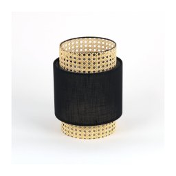 Abajur de schimb pentru lampa de masă și lustru BOHO E27 Ø 20 cm ratan/negru