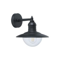 Top Light - Aplica de perete pentru exterior VERONA 1xE27/12W/230V IP44 neagră