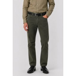 Pantaloni clasici de vara pentru barbati – Vero, Kaki inchis (Marime pantalon: W40)
