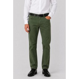 Pantaloni clasici de vara pentru barbati – Vero, Verde Oliv (Marime pantalon: W34)