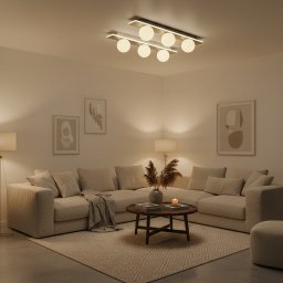 Lustra LED TRION 24W neagra cu 3 temperaturi de lumina, metal si acril