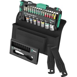 Wera Bicycle Set 3, 2025, tool set black/green, 41-piece, including reversible bit ratchet, 1/4"