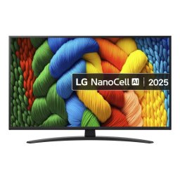 Televizor LG NanoCell LED 109cm 43inch 43NANO81A6A Ultra HD 4K Smart TV WiFi CI Negru