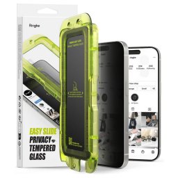 Folie Protectie Ringke Privacy Easy Slide Apple iPhone 17 Pro Max Sticla Securizata Full Glue Set 2 bucati