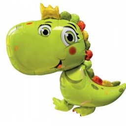 Balon folie dinozaur verde - 70 x 78 cm