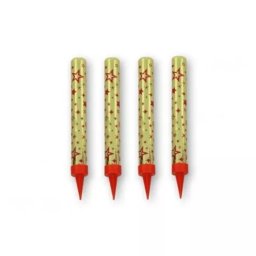 Focuri de tort holografice, 12 cm, set 12 buc.