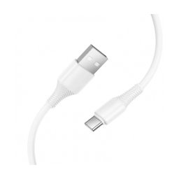 Cablu de date si incarcare HOCO X120, USB-A - USB-C, 60W, 1m, Alb