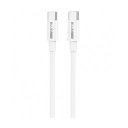 Cablu de date si incarcare BLUE POWER BBX44, USB-C - USB-C, 100W, 1m, Alb