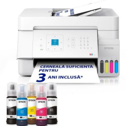 Multifunctional EPSON EcoTank L5396 C11CL59404, InkJet CISS, Color, Format A4, Wi-Fi, Fax, Alb
